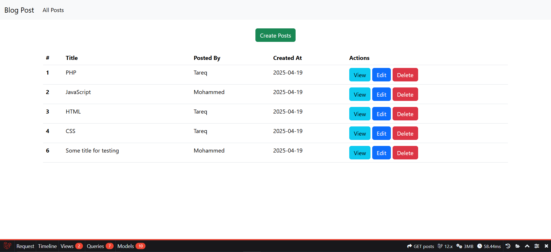 Index Screenshot